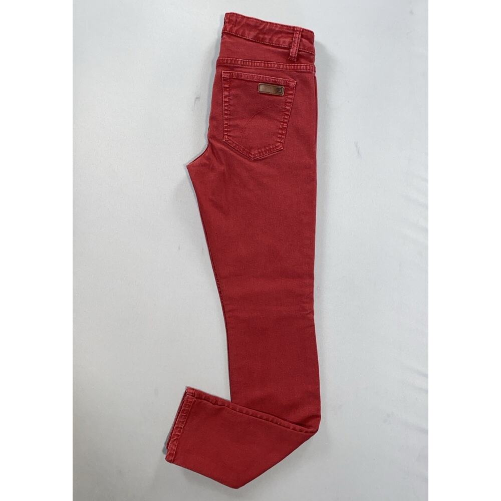 Joe's 'Skinny Visionaire' Fit Stretch Denim Jeans. Washed Red, Womens 27. GUC!